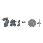 Design Toscano The Dragon of Falkenberg Castle Moat Lawn Garden Statue, 28 Inch Long, 14 Inch Tall, Cast Stone Resin, Gray Stone Finish