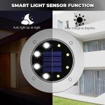 DUUDO Solar Lights Outdoor 12Pack,Solar Lights Outdoor Waterproof,Solar Garden Lights Bright In-Ground Lights Landscape Lighting for Yard,Pathway,Lawn,Patio,Driveway,Walkway White Light