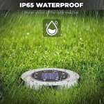 DUUDO Solar Lights Outdoor 12Pack,Solar Lights Outdoor Waterproof,Solar Garden Lights Bright In-Ground Lights Landscape Lighting for Yard,Pathway,Lawn,Patio,Driveway,Walkway White Light