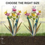 Garden Outdoor Butterfly Enlarge thickened Wind Resistant Metal Agave Garden Art Metal Plant Country Garden Sculpture Statue Decorations Ornaments Artificial Waterproof Butterflies (blue 3pcs)