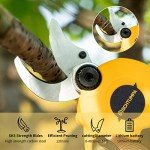 SCHTUMPA 21V Electric Pruning Shears, 40mm(1.6 Inch) Cutting Diameter Electric Pruners for Gardening Heavy Duty with Replacement Blade Set, 2 Batteries and Charger