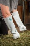 Leather Gardening Gloves by Fir Tree. Premium Goatskin Gloves With Cowhide Suede Gauntlet Sleeves. Perfect Rose Garden Gloves. Men's and Women's Sizes. M-8 (See Size Chart Photo)