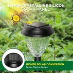 URAGO Super Bright Solar Lights Outdoor Waterproof 10 Pack, Dusk to Dawn Up to 12 Hrs Solar Powered Pathway Garden Lights Auto On/Off, LED Landscape Lighting Decorative for Walkway Patio Yard
