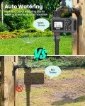 Outdoor Garden Hose Faucet Timers, Programmable Water Sprinkler Timer with Rain Delay/Manual/Automatic Drip Irrigation and Lawn Watering System for Yard, 1 Outlet