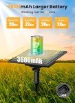 Brightown 58FT Solar String Lights Outdoor with Remote Cable Ties and Hooks, Commercial Grade Patio Lights with 26 LED Shatterproof Bulbs, 3 Light Modes Hanging Light for Backyard Party Decor