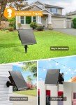 Brightown 58FT Solar String Lights Outdoor with Remote Cable Ties and Hooks, Commercial Grade Patio Lights with 26 LED Shatterproof Bulbs, 3 Light Modes Hanging Light for Backyard Party Decor
