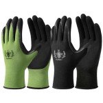 Pleneal Gardening Gloves for Women Men - 6 Pairs Breathable Garden Gloves with Grip, Latex Coated Outdoor Working Gloves for Lawn Yard, Medium Size Fits Most