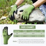Pleneal Gardening Gloves for Women Men - 6 Pairs Breathable Garden Gloves with Grip, Latex Coated Outdoor Working Gloves for Lawn Yard, Medium Size Fits Most