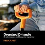 Fiskars 46" Spade Garden Shovel, Steel Flat Spade with Ergonomic D-Handle, Sharp Blade Square Shovel for Lawn Edging, Digging, Heavy Duty Yard Tool, Easy Cuts in Grass and Turf