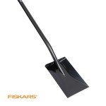 Fiskars 46" Spade Garden Shovel, Steel Flat Spade with Ergonomic D-Handle, Sharp Blade Square Shovel for Lawn Edging, Digging, Heavy Duty Yard Tool, Easy Cuts in Grass and Turf