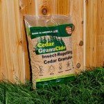GranuCide Cedar Granules | Cedar Chips for Home & Garden | Repels Fleas, Ants, Aphids, Spiders, Mosquitos | Smells Great & Easy to Use | 1 Bag (8 lbs)