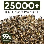 Wildflower Seeds Hummingbird and Butterfly Mix 1 Ounce, No Filler, 24 Varieties Flowers Seeds to Plant Outside, Annual Perennial, Bulk Resealable Package