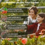 Wildflower Seeds Hummingbird and Butterfly Mix 1 Ounce, No Filler, 24 Varieties Flowers Seeds to Plant Outside, Annual Perennial, Bulk Resealable Package