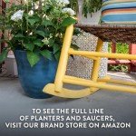 Classic Home and Garden Honeysuckle Resin Flower Pot Planter, Copper, 15"