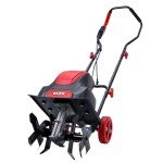 MZK 10-Amp 12-Inch Corded Electric Tiller/Cultivator for Gardening, 8-inch tillling Depth with Adjustable Wheels, Electric Garden Rototiller for Garden Soil Digging