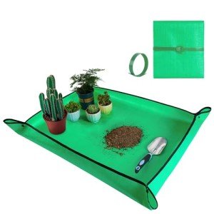 Large Repotting Mat for Plant Transplanting and Mess Control 39.5"x 31.5" Thickened Waterproof Potting Tray Succulent Potting Mat Portable Gardening Mat Plant Gifts for Women Men
