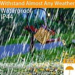 Merrytech Solar Lanterns Outdoor Waterproof,Metal Watering Can Garden Decor,Hanging Solar Path Lights Yard Art,Outside Patio Decorations Gardening Birthday Gifts for Mom Grandma Women,with Hook,Large