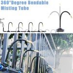 49.21Ft Drip Irrigation System, 360° Bendable Drip Irrigation Kit Automatic Irrigation System for Garden, Adjustable Garden Watering Misting System for Greenhouse, Yard, Lawn, Plant
