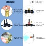 49.21Ft Drip Irrigation System, 360° Bendable Drip Irrigation Kit Automatic Irrigation System for Garden, Adjustable Garden Watering Misting System for Greenhouse, Yard, Lawn, Plant