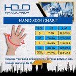 HANDLANDY Mens Work Gloves Touch Screen, Synthetic Leather Utility Gloves, Flexible Breathable Fit - Padded Knuckles & Palm (Medium)