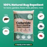 Cedarcide Lawn, Home & Garden Cedar Granules | Repels Fleas, Ticks, Ants & Mosquitoes | Smells Great, Easy to Use | Family & Pet Safe | 2 Bags (16 Lbs)