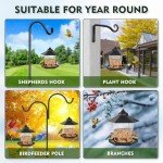 Gbekery Bird Feeders for Outdoors Hanging,Retractable Foldable Design Wild Bird Seed Feeders for Outside, 1 Pack