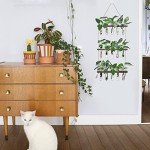 XXXFLOWER Wall Hanging Propagation Station with Wooden Stand 5 Glass Test Tubes 3 Tiered Planters Wall Terrarium for Home Office Plant Hanger Flower Vases Wall Decor Hydroponic Cuttings