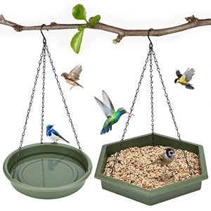 Hanging Bird Bath,Bird Bath - Bird Feeder, 2 in 1 XL Hanging Bird Feeder & Bird Bath for Outside, Hanging Bird Baths for Outdoors