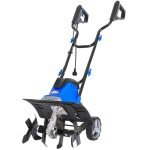 BILT HARD Electric Tiller Cultivator 14 inch, 10 Amp 4 Steel Tines Corded Tiller for Gardening with Foldable Handle, Portable Garden Rototiller with Adjustable Wheels