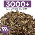 Groundio Zinnia Seeds Mix, 1 Oz, Over 3,000 Flowers Seeds, 5 Varieties (Pink, Yellow, Orange, White, Purple), Mixed Colors and Large Blooms,Open Pollinated - Bulk