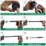 Solar Lights Outdoor Waterproof, Stainless Steel LED Landscape Lighting, Solar Garden Lights Solar Powered, Outdoor Solar Lights for Yard, Pathway, Walkway, Patio , Lawn - 12 Pack ( Multicolor )