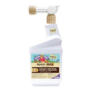 Bonide Captain Jack's Neem Max, 16 oz Ready-to-Spray Cold Pressed Neem Oil, Multi-Purpose Insecticide, Fungicide, Miticide and Nematicide for Organic Gardening