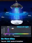 snanlen Bug Zapper Outdoor Indoor, 4200V Electric Mosquito Zapper Outdoor with LED Light, Electric Fly Zapper, Fly Traps, ABS Plastic, Plug in Mosquito Killer for Patio, Yard, Garden, Kitchen, Home
