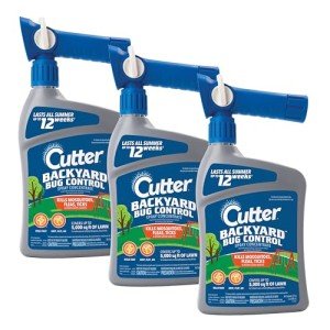 Cutter Backyard Bug Control Spray Concentrate (3 Pack), Kills Mosquitoes, Fleas & Listed Ants, 32 fl Ounce