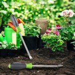 WORKPRO 11.5" Dandelion Weeder Puller Tool with Soft Handle, Polished Stainless Steel Garden Weed Remover Tool, Two-Pronged Fork Weeder Tool for Lawn Farmland Transplant Gardening Plant Tool