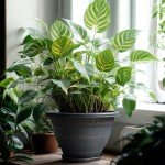 Usocik 10 Inch 4 Pack Large Plant Pots, Plastic Flower Pot for Indoor & Outdoor with Drainage Holes & Saucer, Plaid Pattern Planters Garden Pots for Herbs