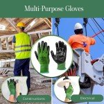 Pine Tree Tools Bamboo Garden Gloves for Women & Men - Multi-purpose Work Gloves - Breathable and Absorbent Bamboo Garden Gloves Men and Women - Gardening Work Gloves