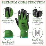 Pine Tree Tools Bamboo Garden Gloves for Women & Men - Multi-purpose Work Gloves - Breathable and Absorbent Bamboo Garden Gloves Men and Women - Gardening Work Gloves