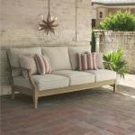 Coastal Eucalyptus Patio Sofa with Cushions