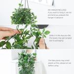 Whonline Fake Hanging Plants, Artificial Small Potted Plants for Indoor Outdoor Aesthetic Office Living Room Shelf Decor (1 Pack)