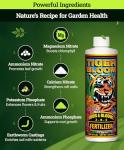 FoxFarm Tiger Bloom Liquid Fertilizer Concentrate - Fast Acting Formula for Vicious Growth with Phosphorus - Encourages Fruit, Flower & Bud Development, NPK 2-8-4 (Pint)