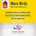 More Birds Double Suet Feeder with Weather Guard, 6.5" L X 4.25" W X 7.25" H, Brown