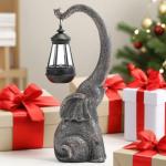 Solar Elephant Garden Statue for Home Decor