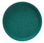 Mintra Home Garden Pots 4pk - Flowers, Herbs, Plants, Indoor, Outdoor, Colorful, Wholesale, Bulk (Forest Green, 13cm Diameter (5in))
