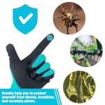 DT 6 Pairs Garden Gloves, Work Gloves with Latex Coating, Pink & Blue, Large, for Gardening, Yard Work