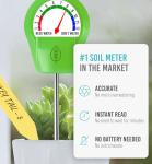 GROWIT Plant Moisture Meter Houseplants - Accurate Plant Water Meter for Indoor Plants Soil Moisture Meter Stocking Stuffers Gift for Mom Dad Adults - No Battery Needed