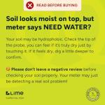 GROWIT Plant Moisture Meter Houseplants - Accurate Plant Water Meter for Indoor Plants Soil Moisture Meter Stocking Stuffers Gift for Mom Dad Adults - No Battery Needed