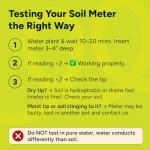 GROWIT Plant Moisture Meter Houseplants - Accurate Plant Water Meter for Indoor Plants Soil Moisture Meter Stocking Stuffers Gift for Mom Dad Adults - No Battery Needed