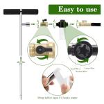 Tree Watering Spike, Caulimo Deep Root Watering Tool for Trees with Fertilizer Bottle, Stainless Steel Root Feeder for Garden, Orchard& Shrubs, Tree Irrigation System with Brass Valve|T-Handle