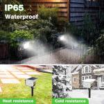 Nipify Waterproof Solar Motion Sensor Spot Lights